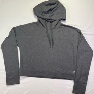 Gapfit Performance Hoodie Gray Hooded Sweatshirt - M - Like New